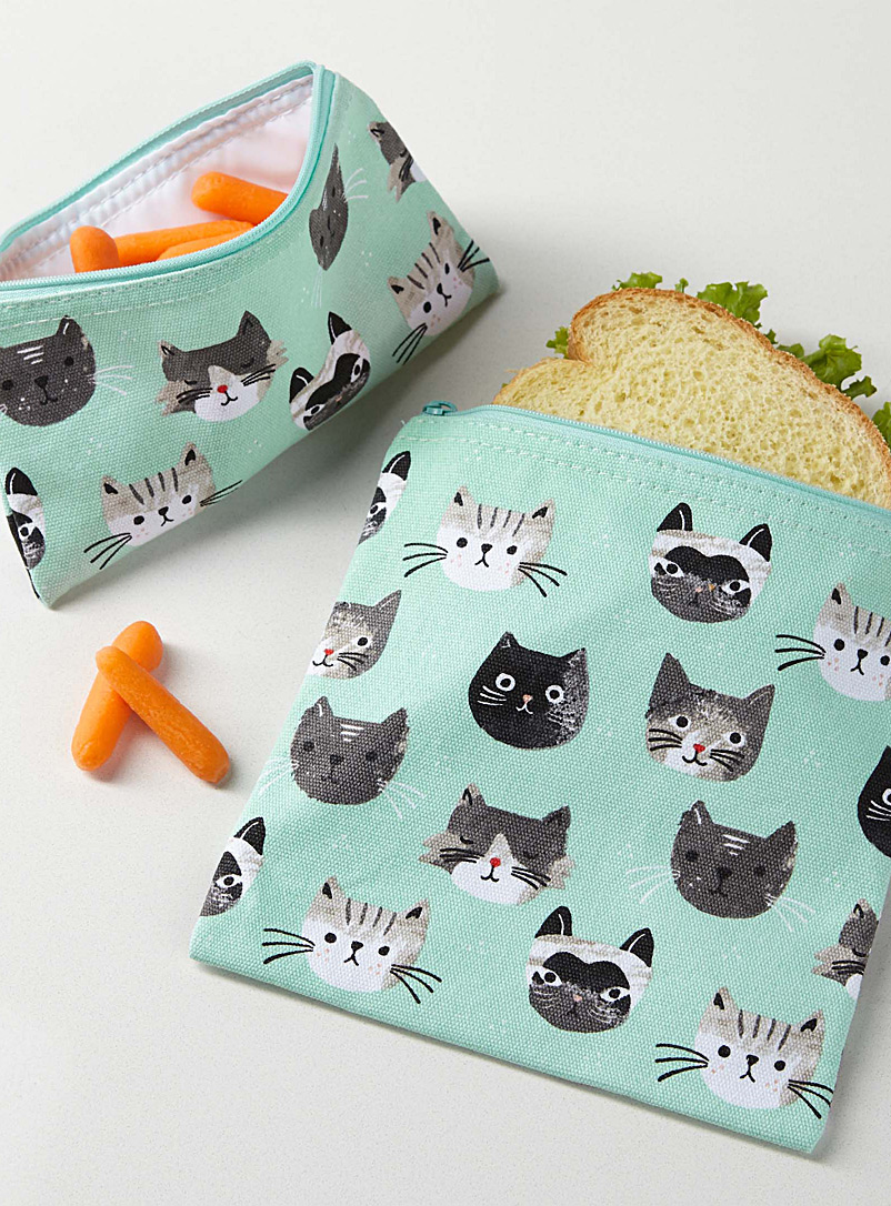Danica: Les sacs à collation petits chatons Ensemble de 2 Assorti