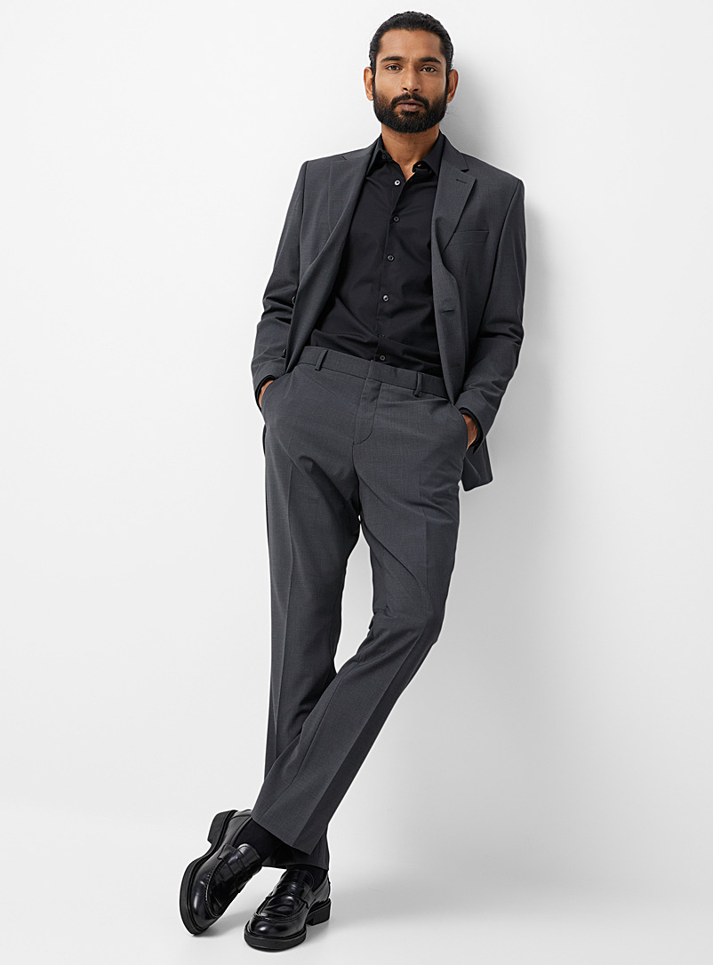Le 31 Oxford Dark-hued stretch suit Berlin fit - Regular for men