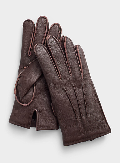 Les gants cuir et cachemire <b>Collection exclusive d'Italie</b>