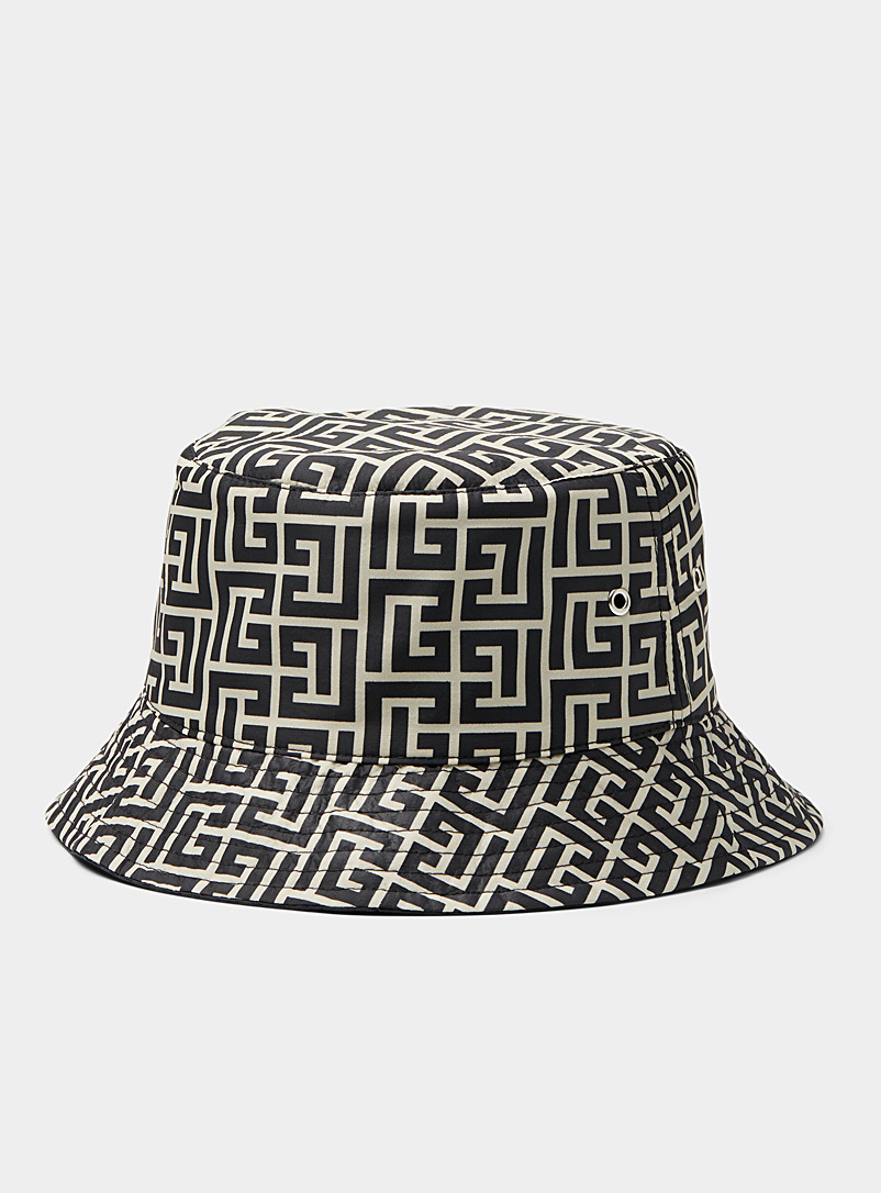 Monogram pattern bucket hat | Balmain | Shop Men's Designer Balmain ...