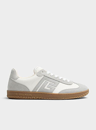 Balmain: Le sneaker Swan monochrome Homme Gris pour homme