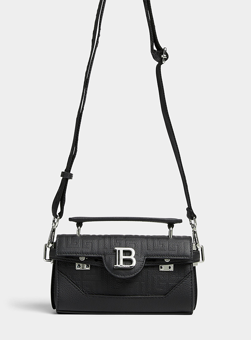 Balmain Black B-Buzz 19 crossbody bag for men