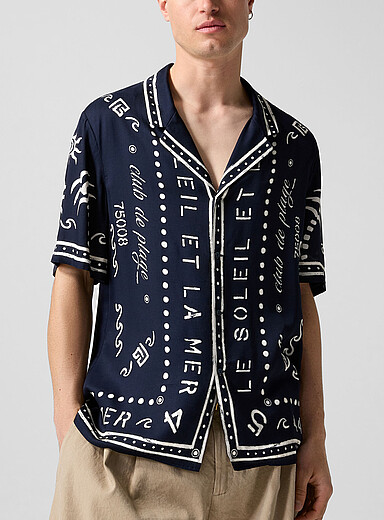 Balmain Club printed cabana shirt