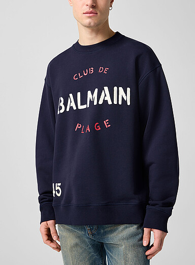 Balmain Club print sweatshirt