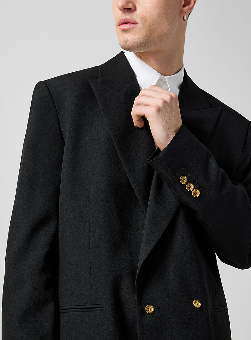 Golden buttons double-breasted blazer product image 2
