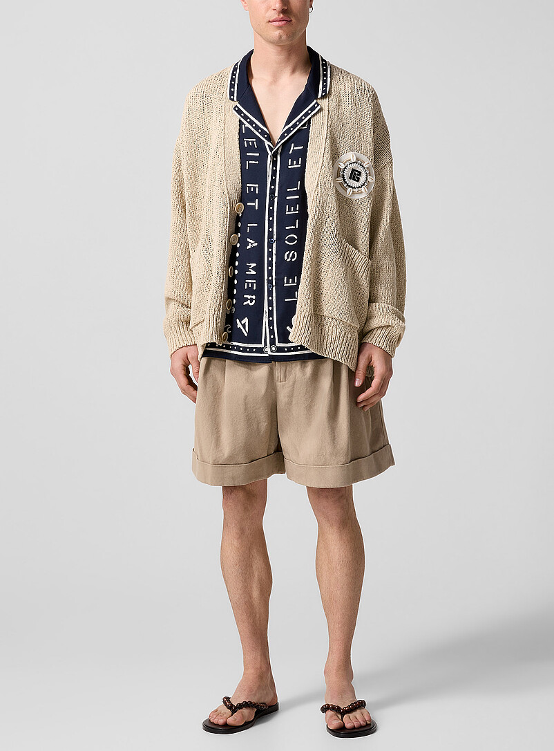 Belted Gathered Waist Shorts