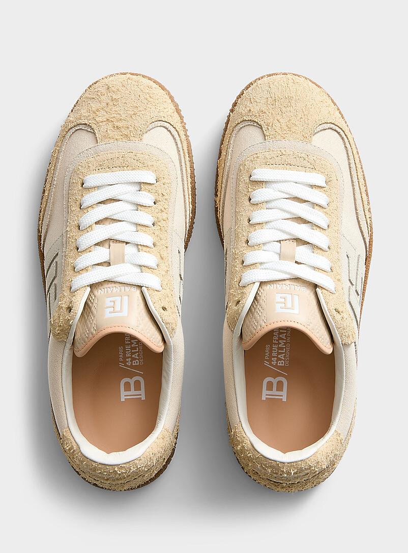 Swan frayed suede sneakers Men product image 3