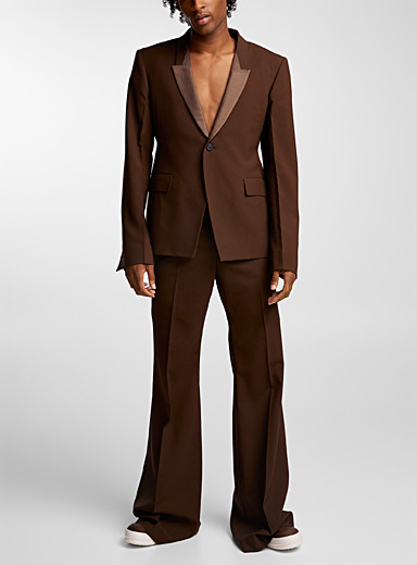 Rick Owens Brown Astaire wide-leg pant for men