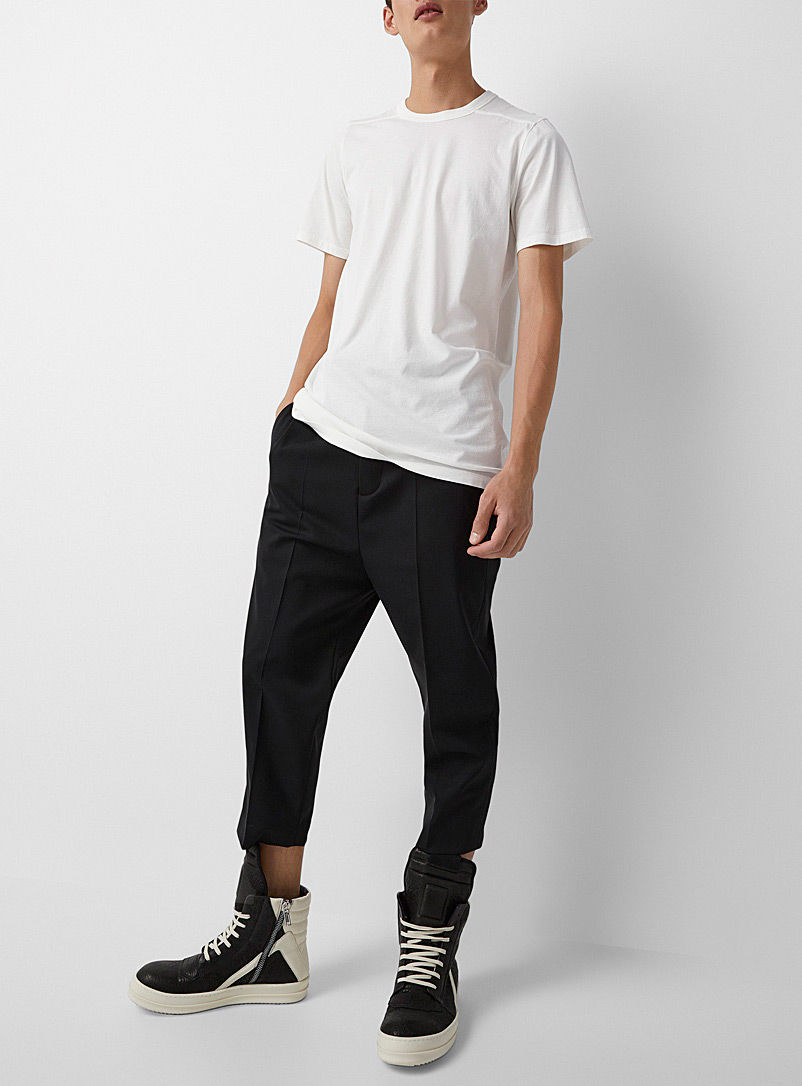 Rick Owens Black Astaire cropped pant for men