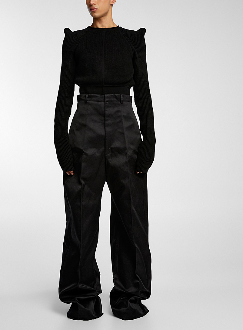 Rick Owens: Le pantalon large Dirt Cooper Noir pour homme