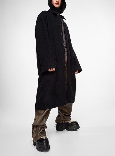 Brad oversized virgin wool coat