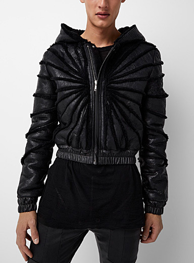 Hooded leather jacket | Rick Owens | Shop Men's Designer Rick Owens ...