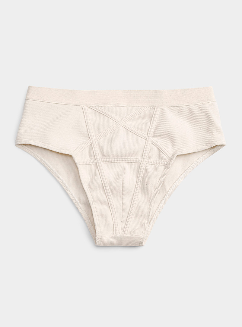 Rick Owens Cream Beige Pentagram underwear for men