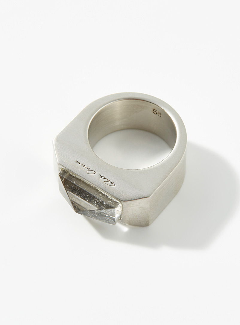 Rick Owens Assorted Brass pyramid ring for men