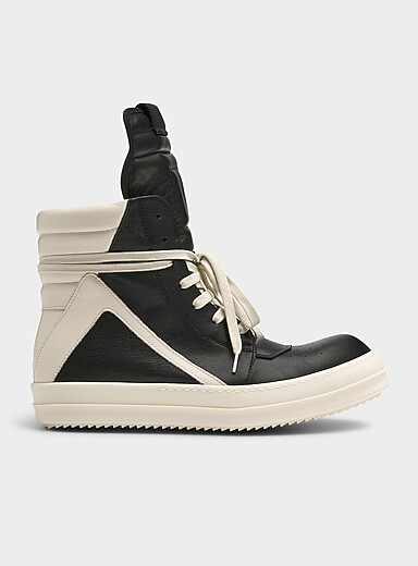 Rick Owens: Le sneaker Geobasket Homme Noir pour homme