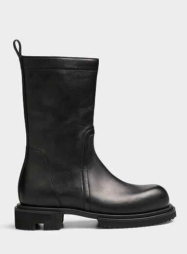 Rick Owens: La botte Creeper Gabe Homme Noir pour homme