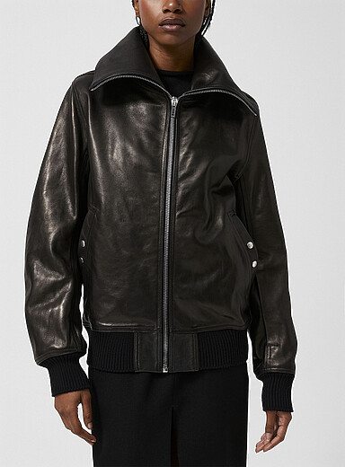 Dracula lambskni leather bomber jacket | Rick Owens | Shop Women's