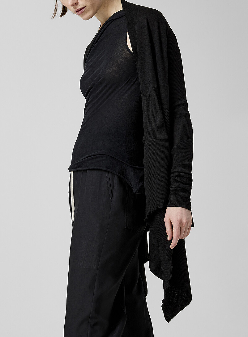 Long pure virgin wool cardigan product image 2