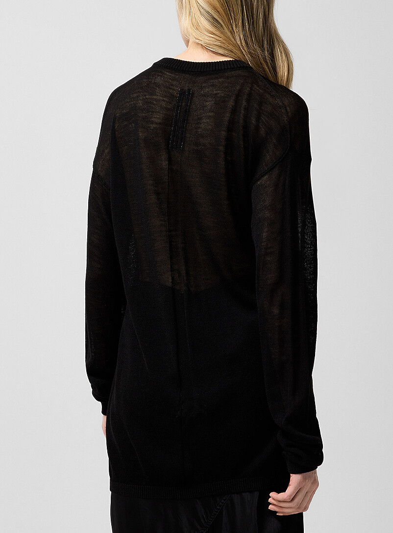 Temple sheer pure virgin wool knit sweater product image 3