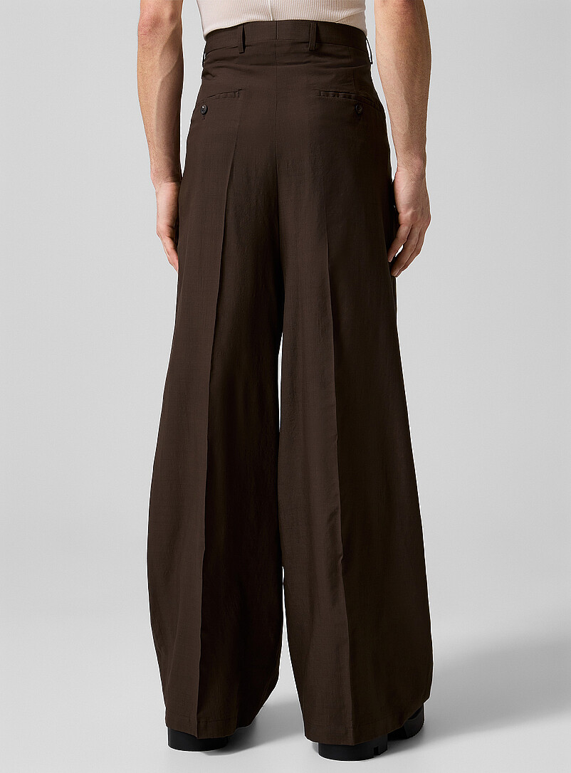 Fluid pure wool wide-leg pant product image 3