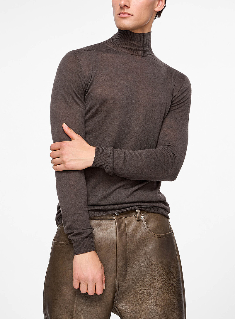 Biker Level fitted mock-neck sweater product image (primary)