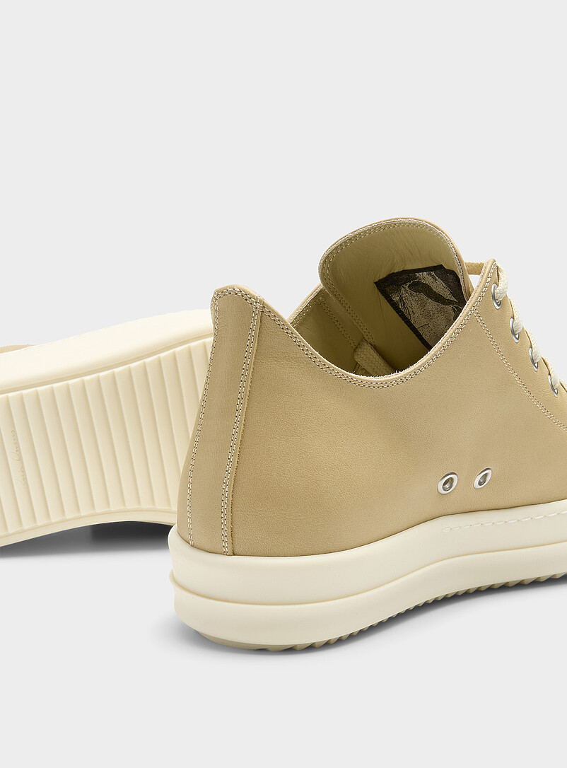 Cream leather sneakers Men product image 2