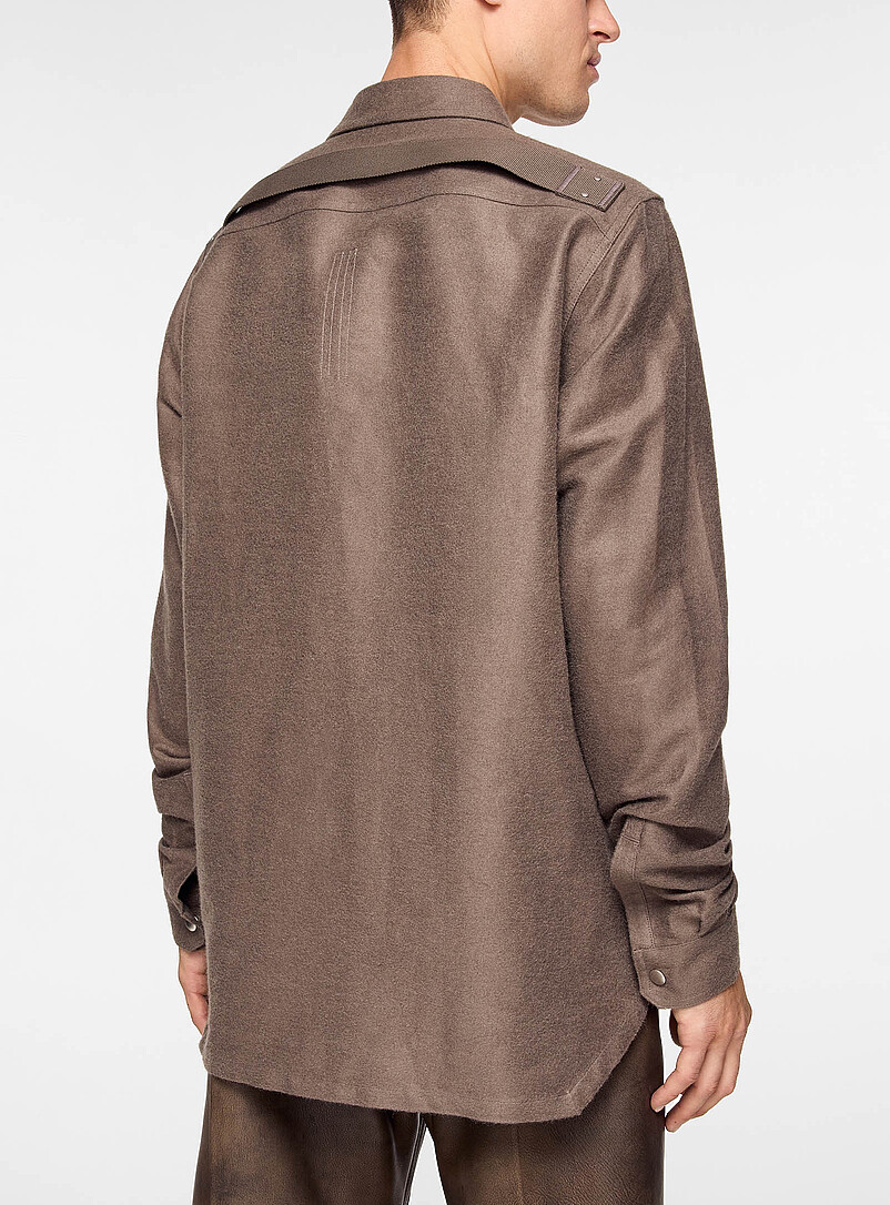 Brushed ramie and cotton overshirt product image 3