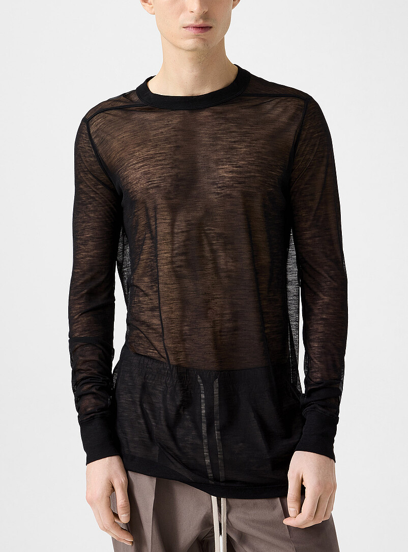 Sheer Long-Sleeve T-Shirt