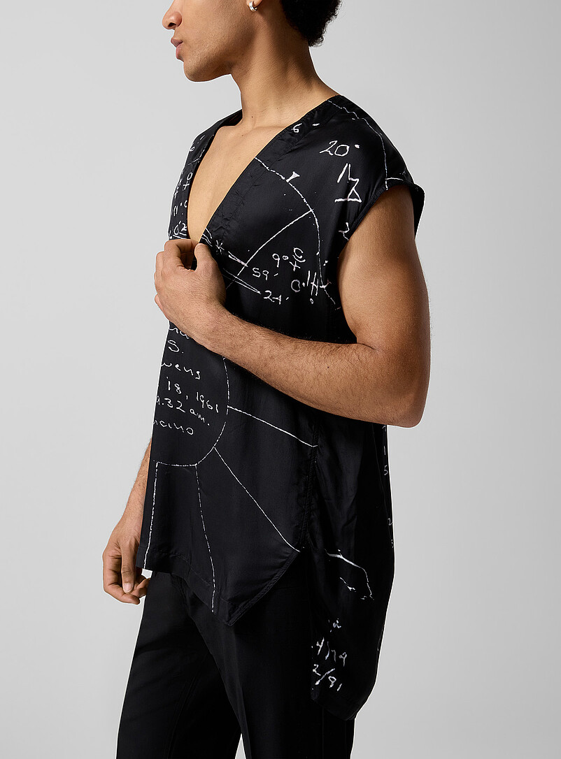 Astral chart sleeveless V-neck tunic product image 2