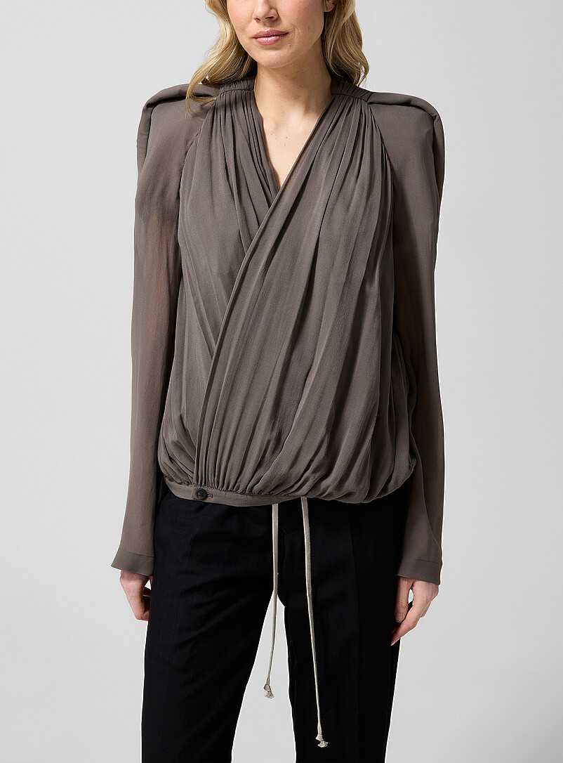 Maria Pure Silk Crossover Jacket