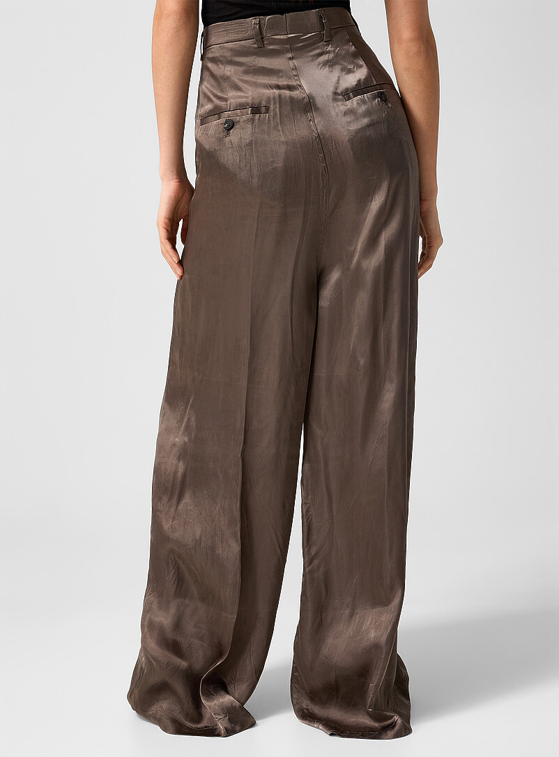 Wide-leg satiny pant product image 3