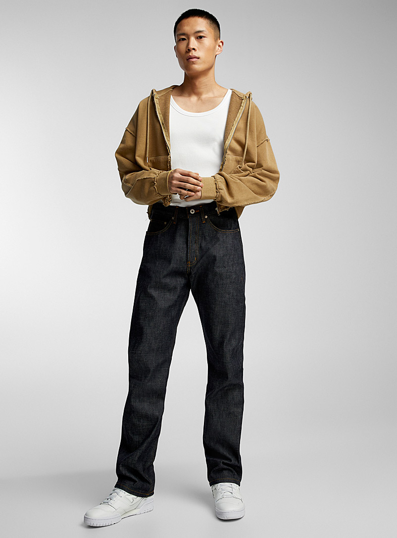 Selvedge True Guy vintage-blue jean Straight fit | Naked & Famous Denim |  Shop Men\'s Straight Leg Jeans Online | Simons