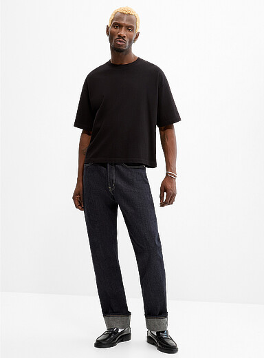 True Guy dark indigo selvedge jean <b>Straight fit</b>