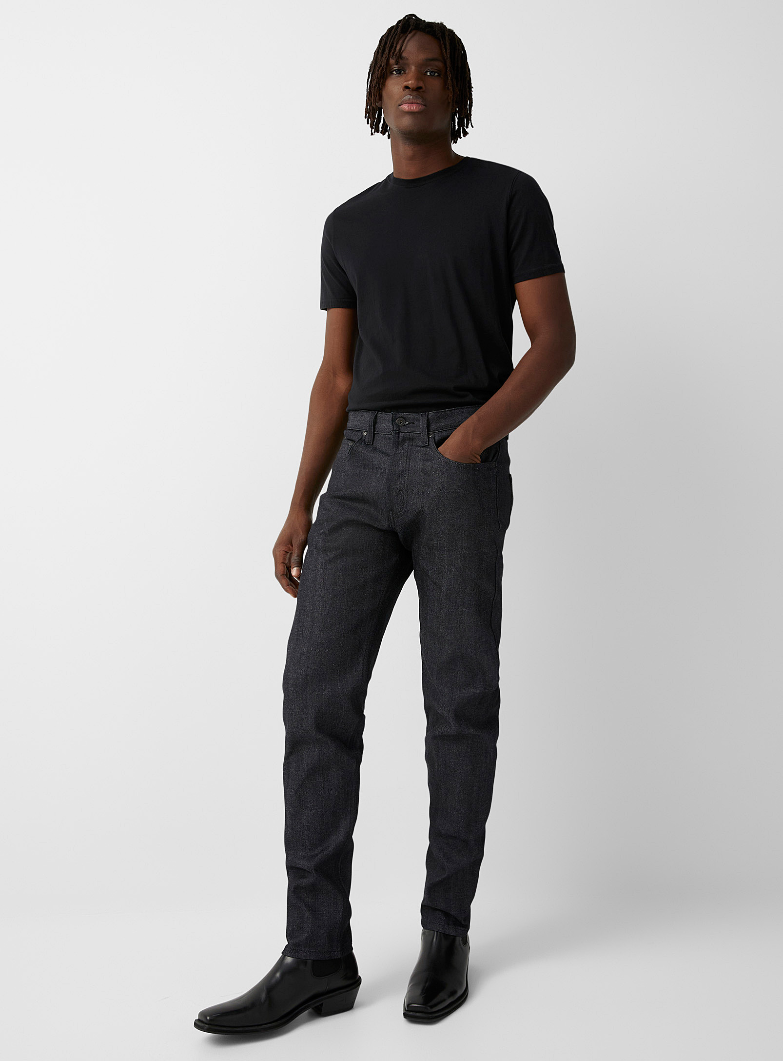 NAKED AND FAMOUS EASY GUY BLUE SMOKE JEAN TAPERED FIT