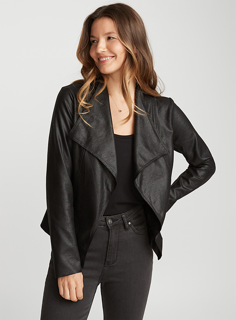 Faux leather jacket canada