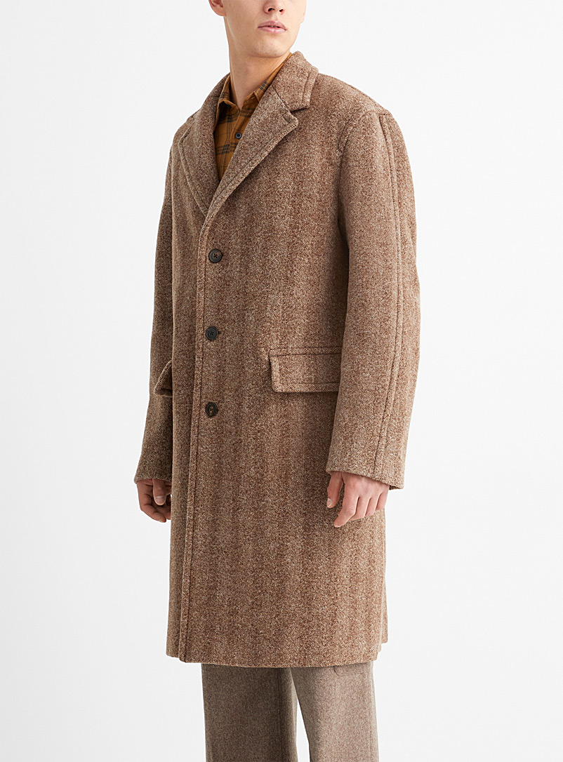 Rawly herringbone wool coat | Dries Van 