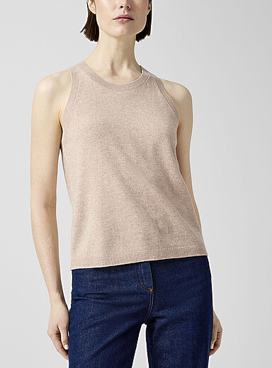 Vanessa Bruno Beige/Greige Goa merino wool cami for women