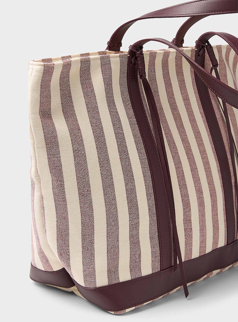 Tasselled striped tote bag product image 2