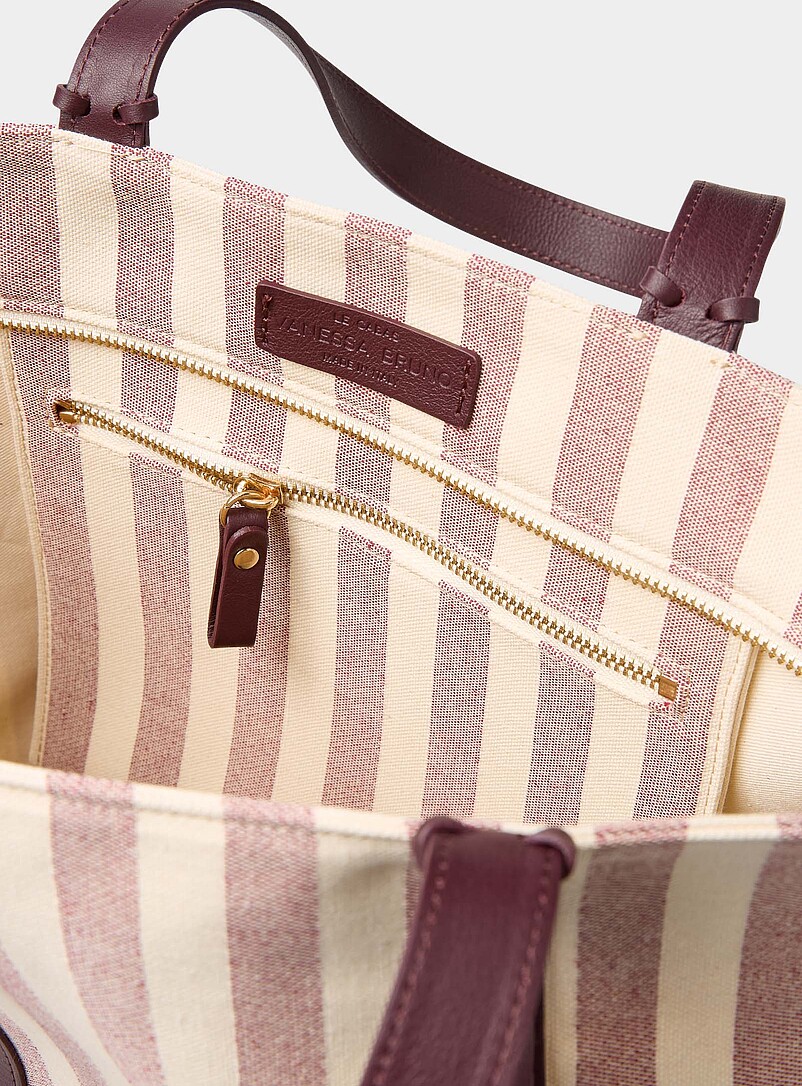Tasselled striped tote bag product image 3