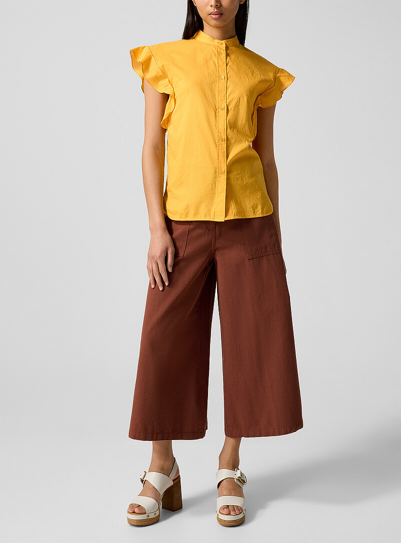 Griffon cropped wide-leg pant product image (primary)