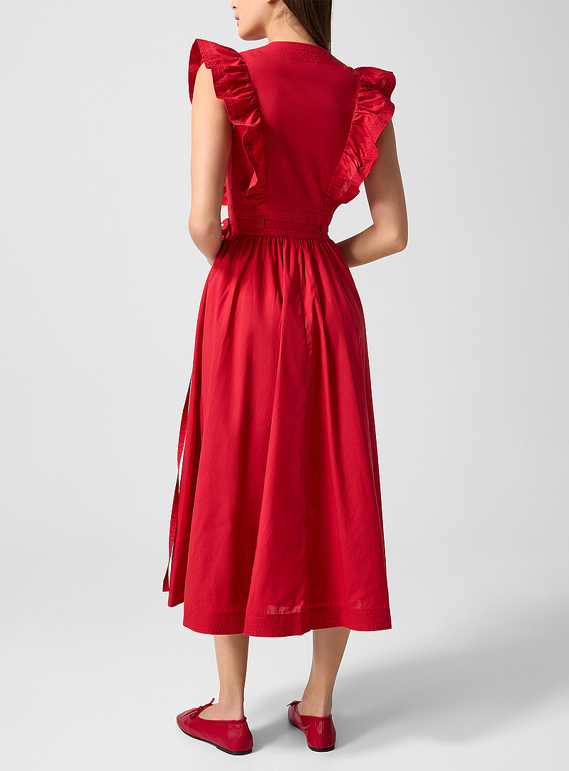 Ermione ruffled crossover dress product image 3