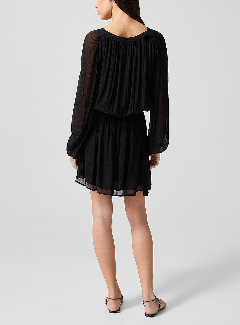 Genova sheer puff sleeves dress product image 3