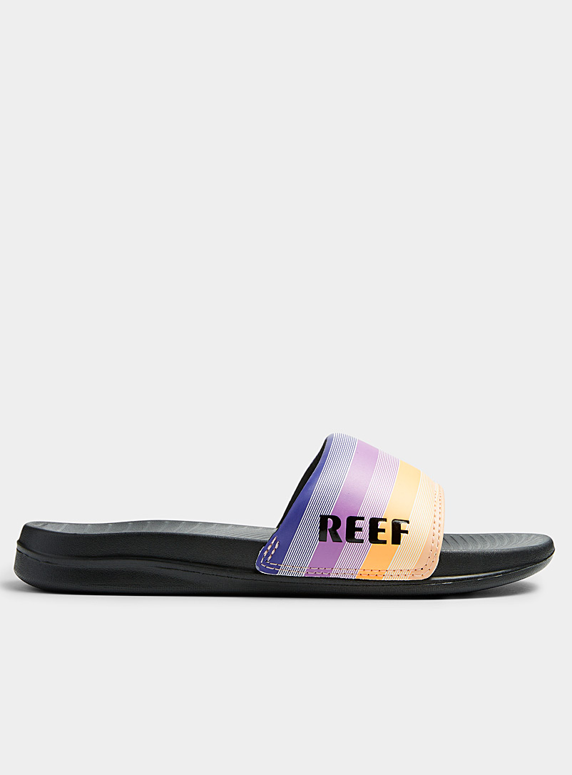 Reef: La sandale slide One rayures rétro Assorti pour femme