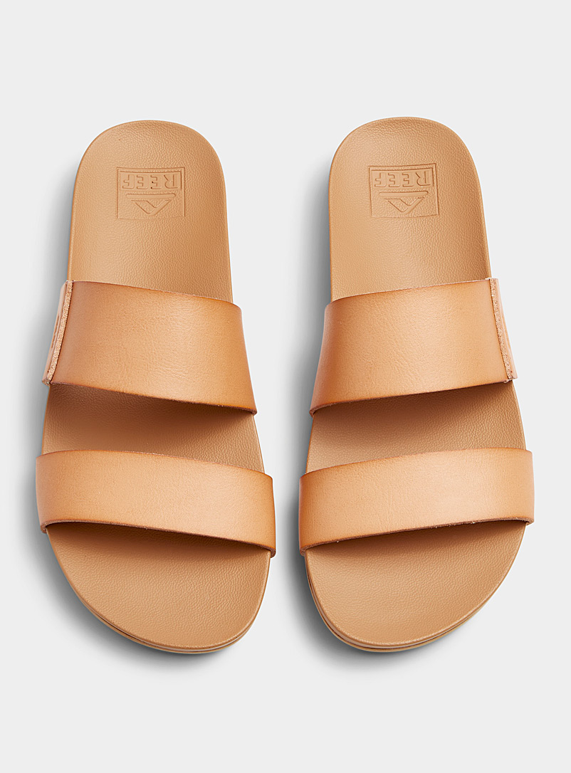 Reef: La sandale slide Cushion Vista Beige crème pour femme