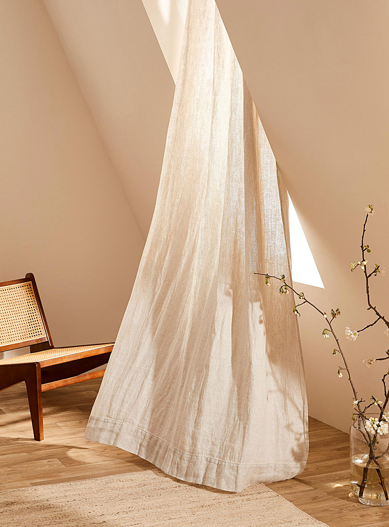 Simons Maison Ecru/Linen Rustic charm curtain 135 x 245 cm