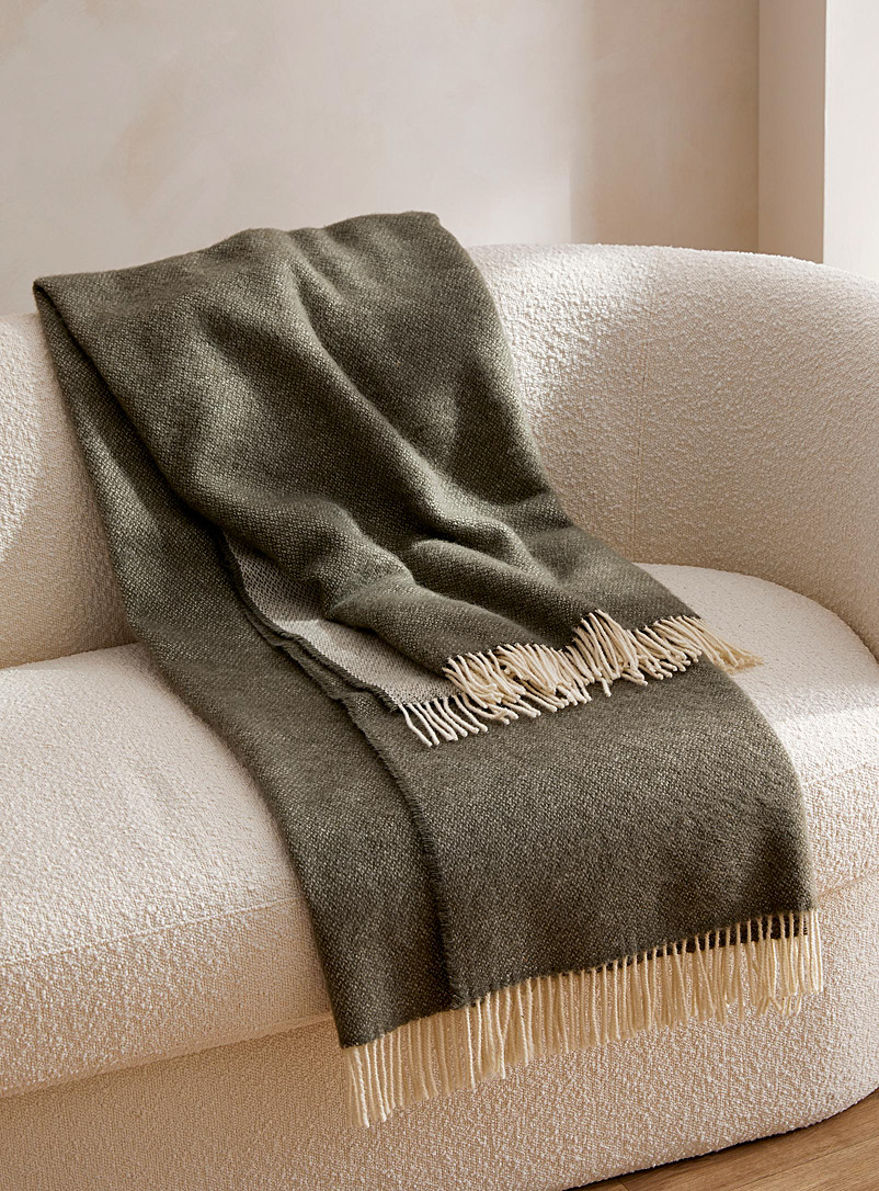Chambray pure wool throw 130 cm x 200 cm, Simons Maison, Throw Blankets, Decor