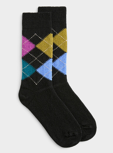La chaussette losanges color&eacute;s <b>Collection exclusive d'Italie</b>