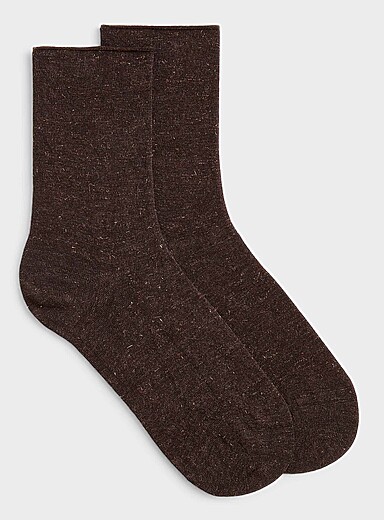 Shimmery ankle socks <b>Import from Italy</b>