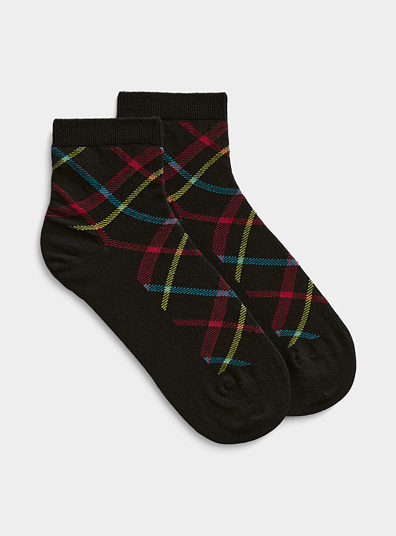 Mixed-pattern ankle sock, Simons, Shop Women's Socks Online