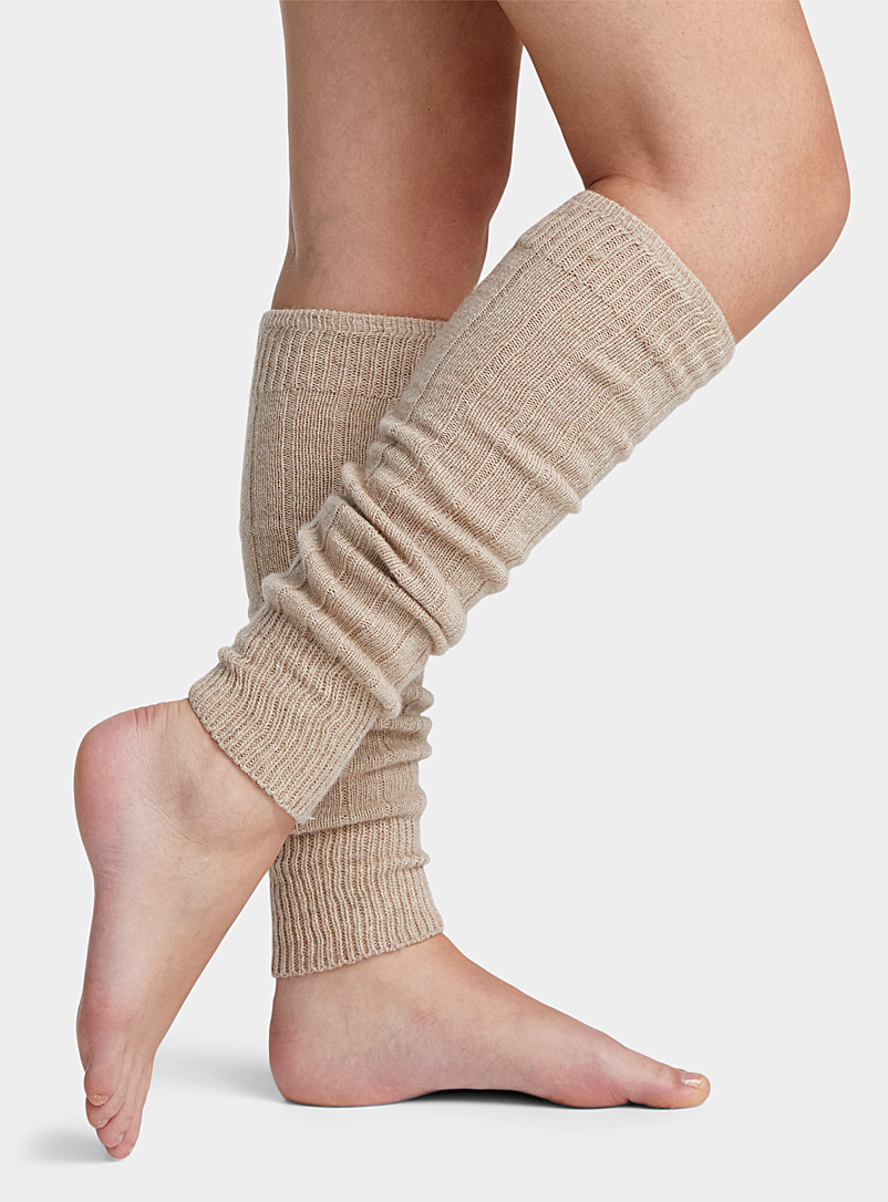 Simons Sand Wide-rib legwarmers for women
